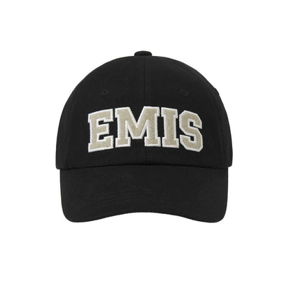TWILL CAPITAL LOGO BALL CAP-BLACK