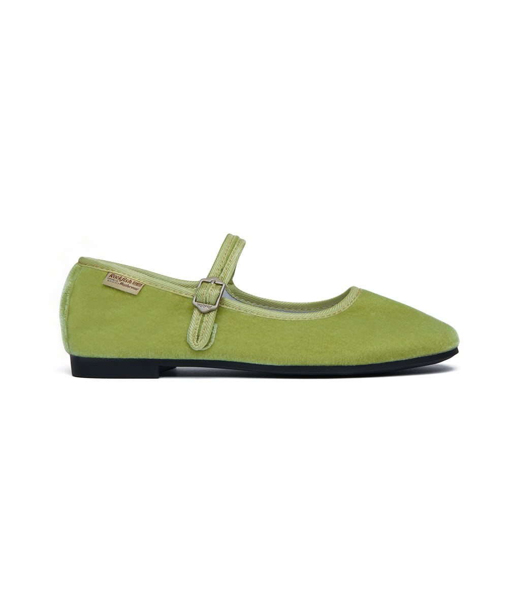 BELLA QUILTED MARYJANES-APPLE GREEN