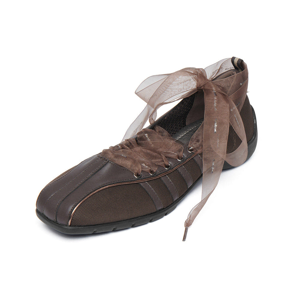 BLISS LACEUP SNEAKERS-CHOCO