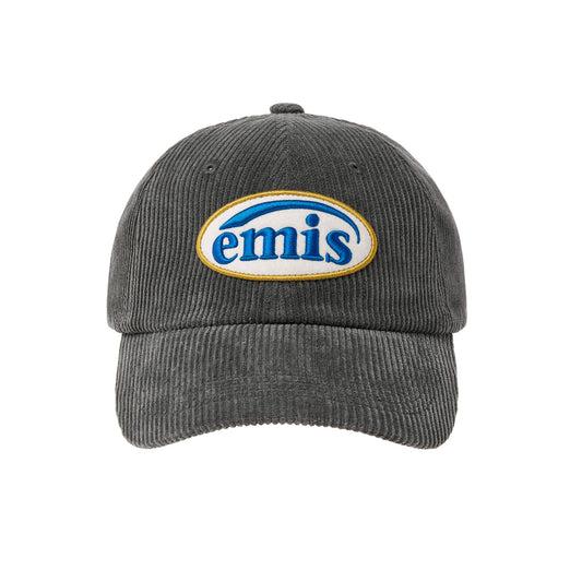 CORDUROY WAPPEN BALL CAP (RENEWAL)-CHARCOAL