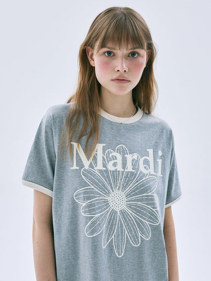 RINGER TSHIRT FLOWERMARDI