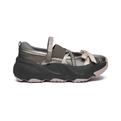 PUFFIN RIBBON BANDING SNEAKERS-DARK SILVER