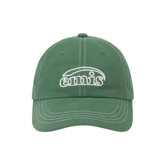 WHITE STITCH BALL CAP-GREEN