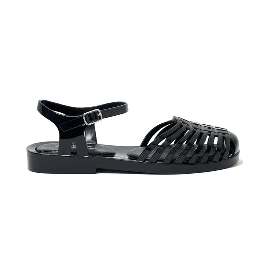 GLAIR STRAPPY SANDALS-BLACK