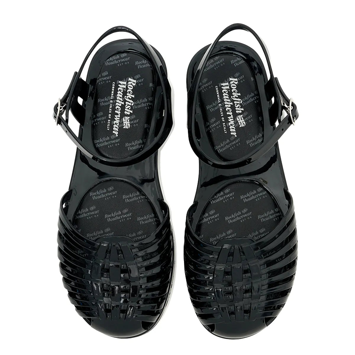 GLAIR STRAPPY SANDALS-BLACK