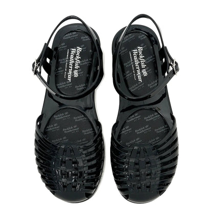 GLAIR STRAPPY SANDALS-BLACK