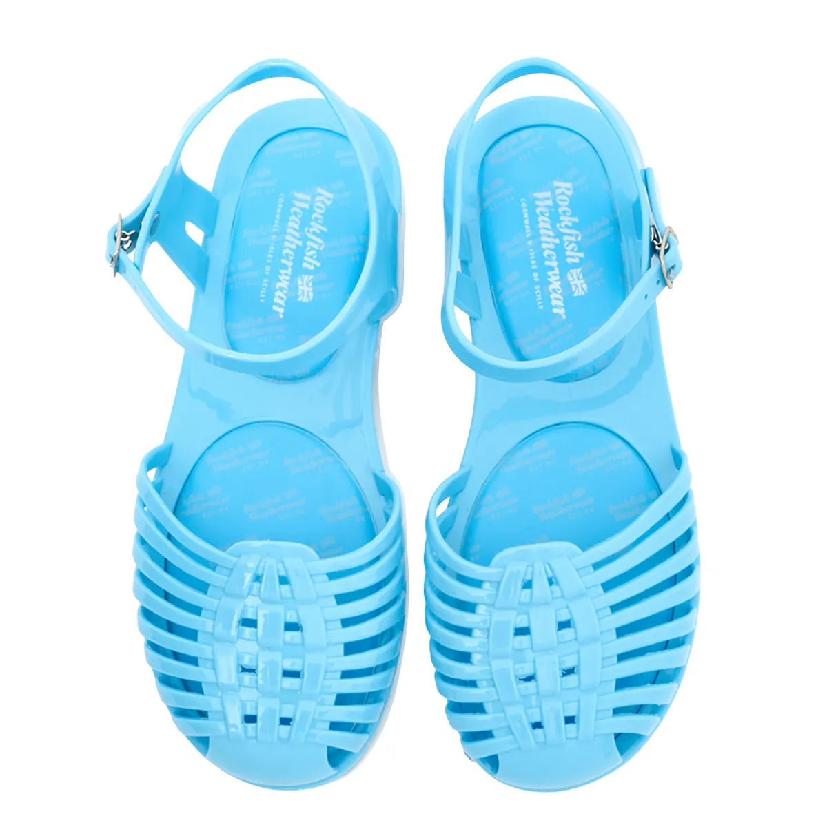 GLAIR STRAPPY SANDALS-BLUE