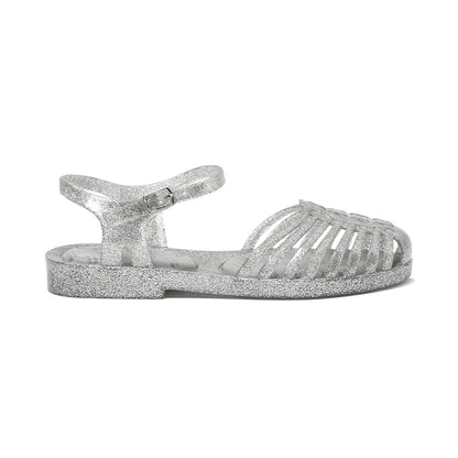GLAIR STRAPPY SANDALS-GLITTER SILVER