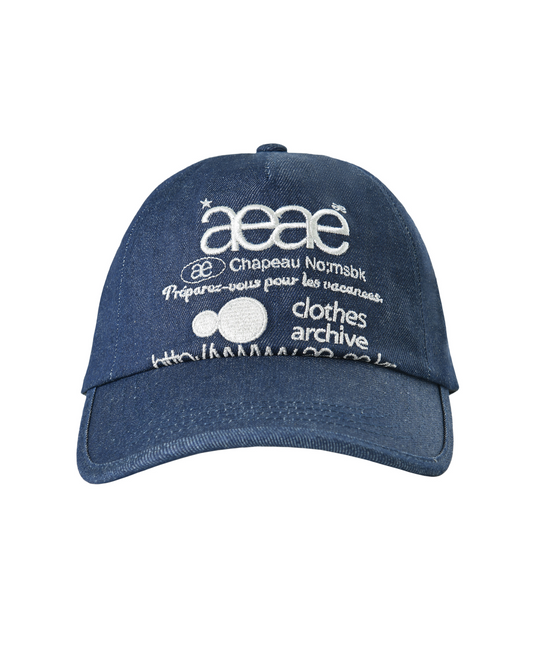 WEB LOGO DENIM 5 PANNEL CAP