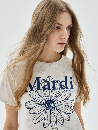 SLIM TSHIRT FLEUR FLOWERMARDI