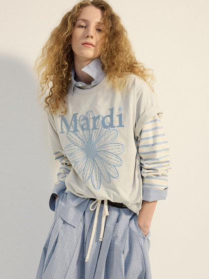 TSHIRT FLOWERMARDI NEEDLEWORK