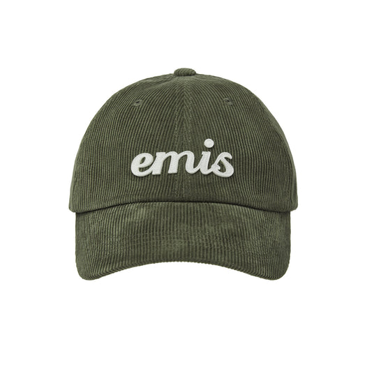 APPLIQUE CORDUROY BALL CAP-KHAKI