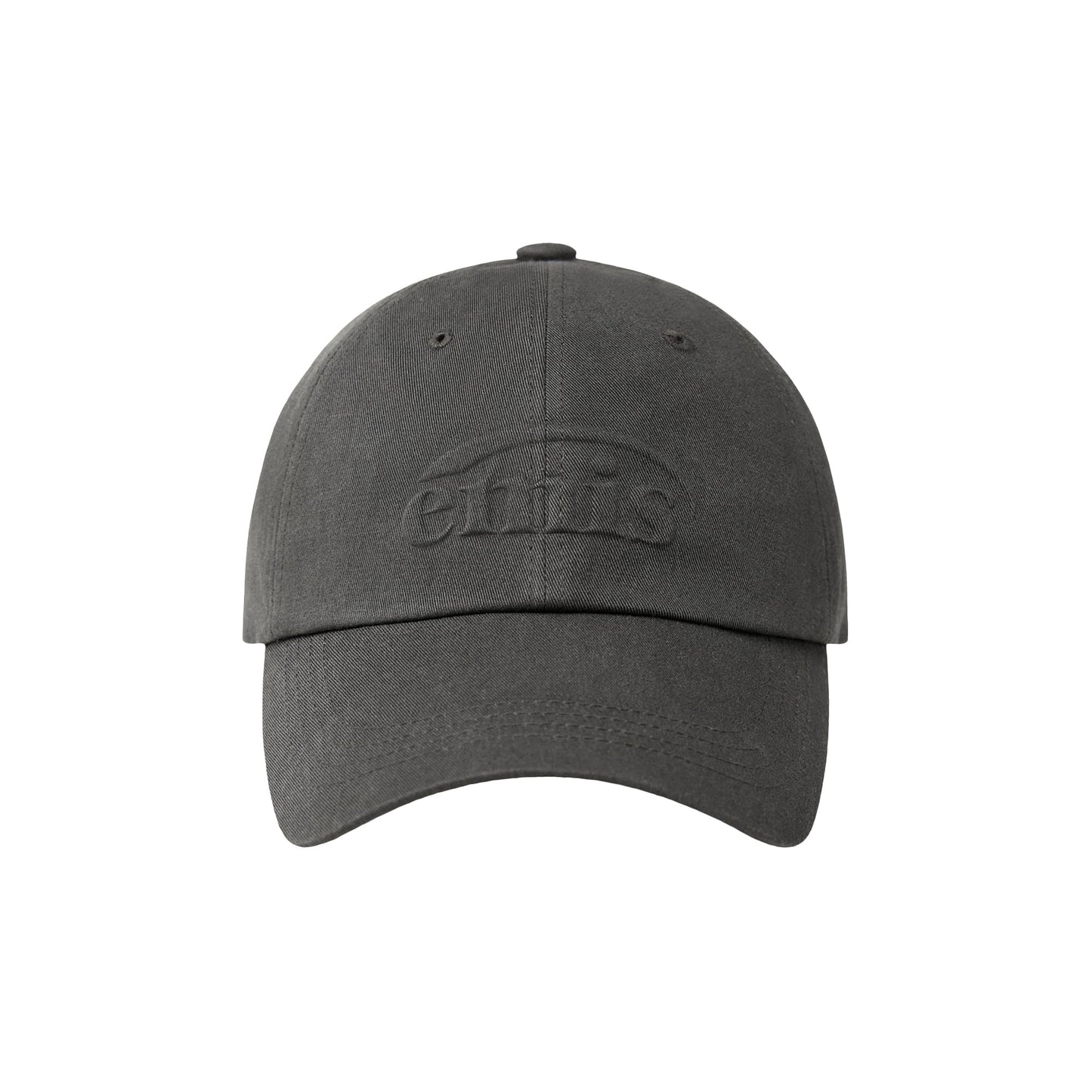 EMBOSSING LOGO BALL CAP-CHARCOAL