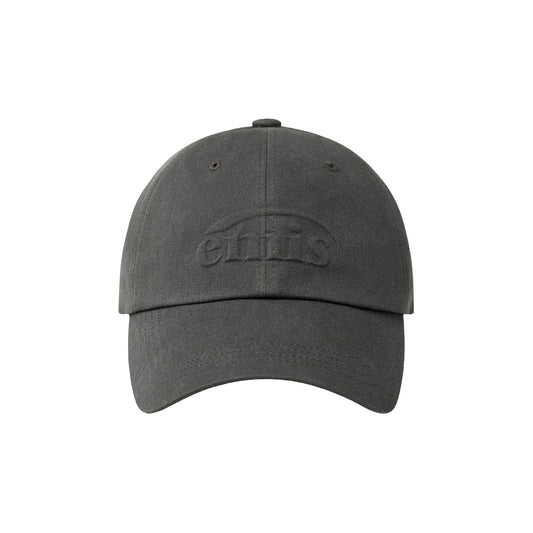 EMBOSSING LOGO BALL CAP-CHARCOAL