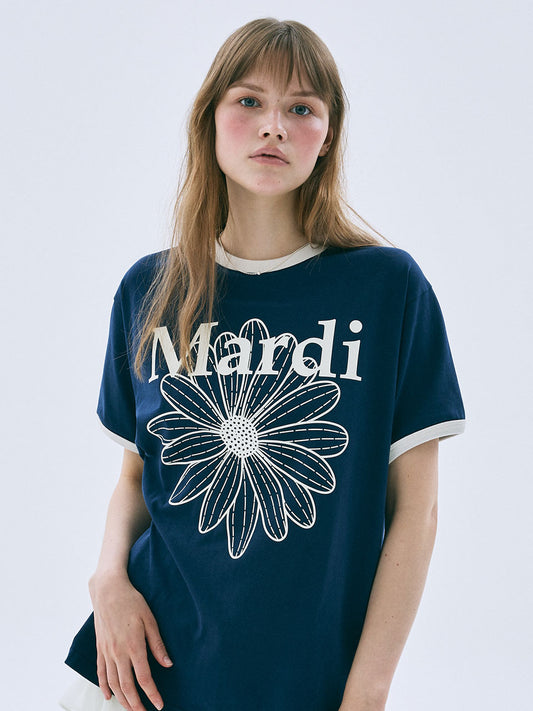 RINGER TSHIRT FLOWERMARDI