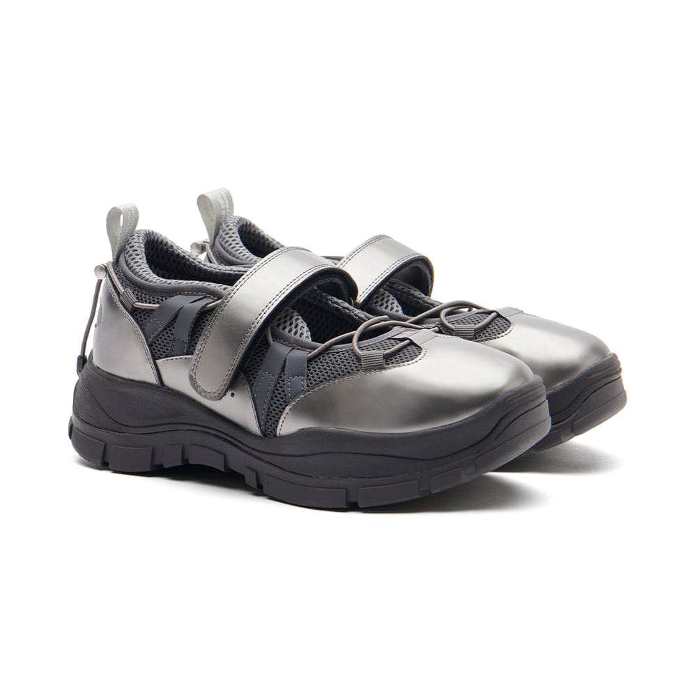 BRYN VELCRO SNEAKERS V2-DARK SILVER