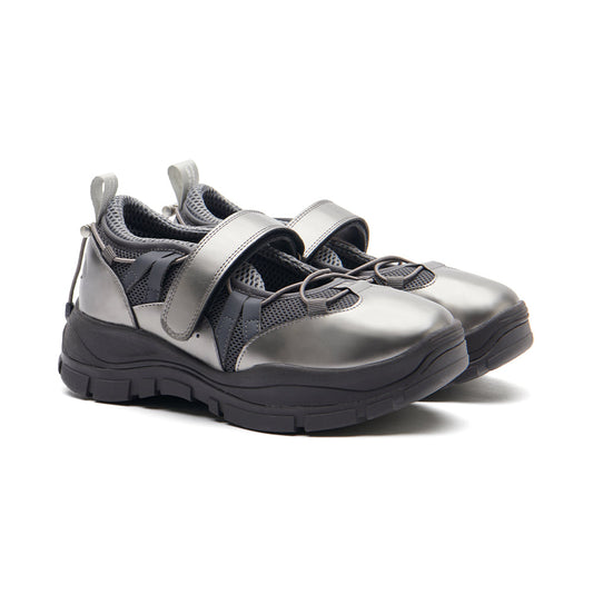 BRYN VELCRO SNEAKERS V2-DARK SILVER