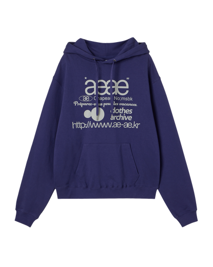 WEB LOGO LOOSED HOODIE