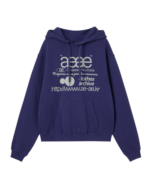 WEB LOGO LOOSED HOODIE