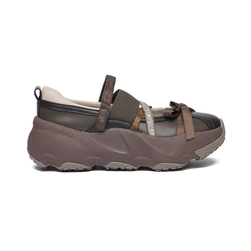 PUFFIN RIBBON BANDING SNEAKERS-BROWN