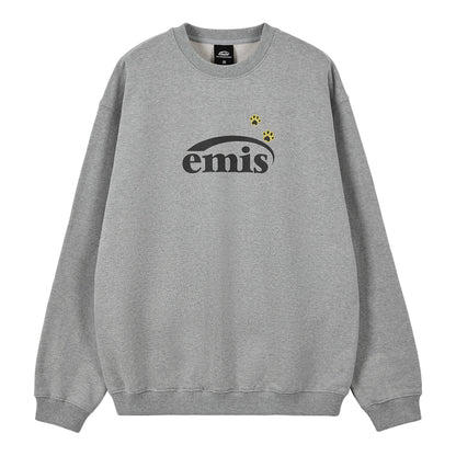 FOOT PRINTED SWEAT SHIRT