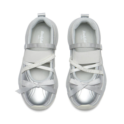 PUFFIN RIBBON BANDING SNEAKERS-SILVER