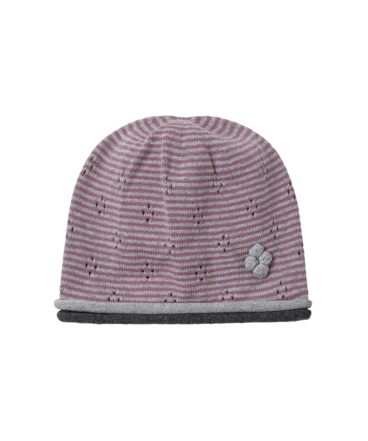 KNIT ROLLED BEANIE
