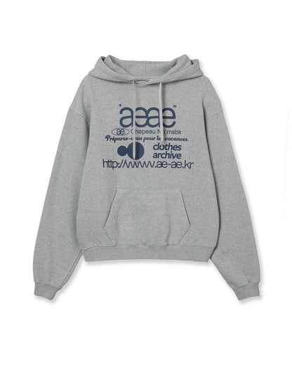 WEB LOGO LOOSED HOODIE