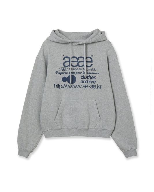 WEB LOGO LOOSED HOODIE