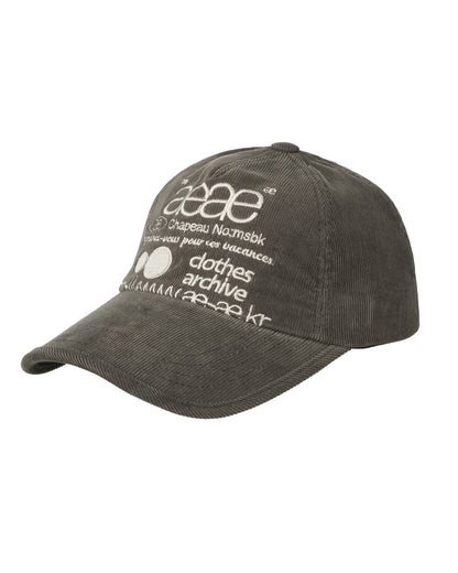 WEB LOGO CORDUROY CAP