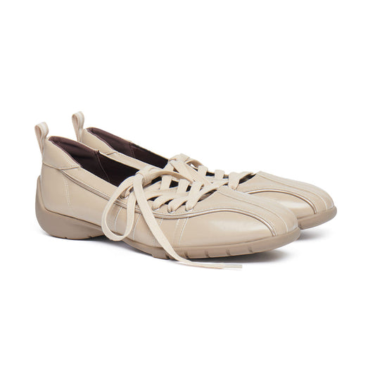 BLISS LACEUP SNEAKERS V2-BEIGE