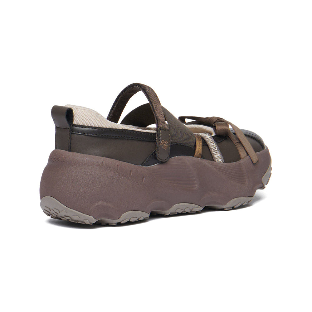 PUFFIN RIBBON BANDING SNEAKERS-BROWN