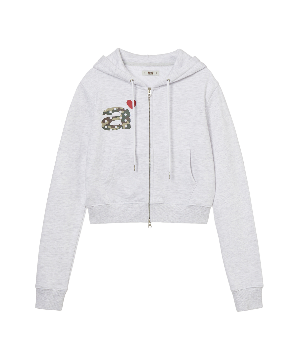 DOT SMALL LETTER CROP HOOD ZIP UP