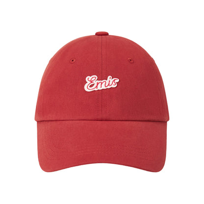 SMALL LINE PATCH BALL CAP-RED