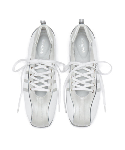 BLISS LACEUP SNEAKERS-CREAM PEARL