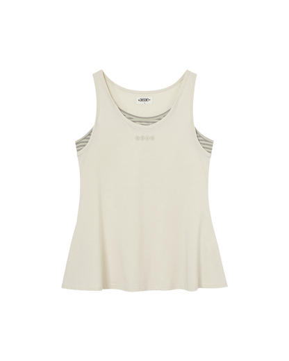 STRIPE LAYERED SLEEVELESS