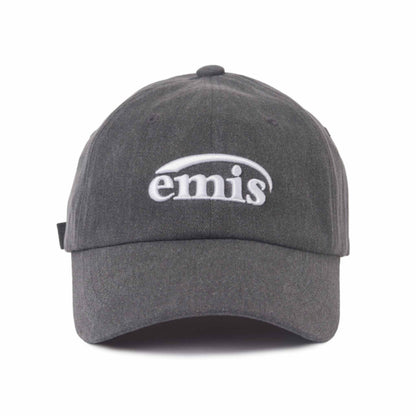 NEW LOGO PIGMENT BALL CAP-BLACK